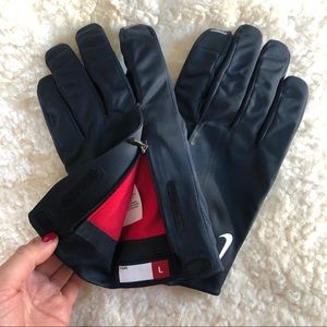 NWT men’s Nike leather Gloves with touchscreen